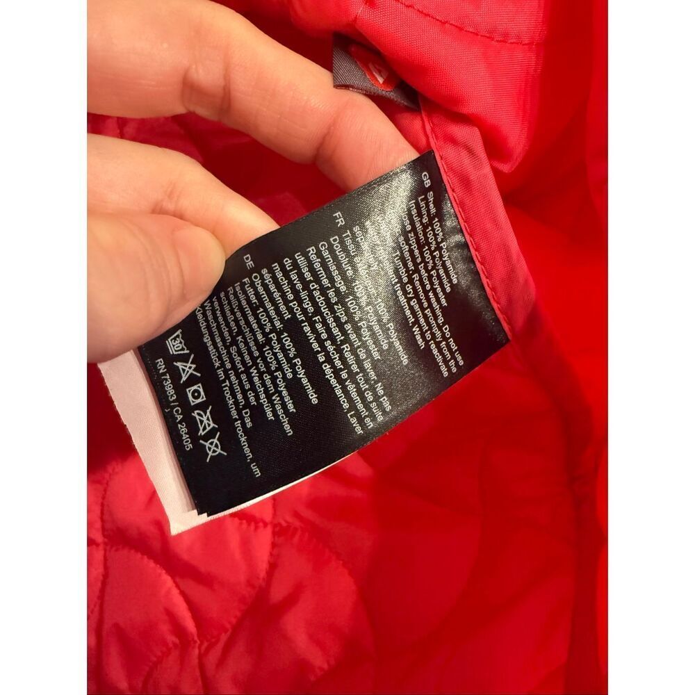 Helly Hansen‎ Red Long Sleeve Full Zip Quilted Puffer Down Jacket Size Medium - Picture 4 of 5